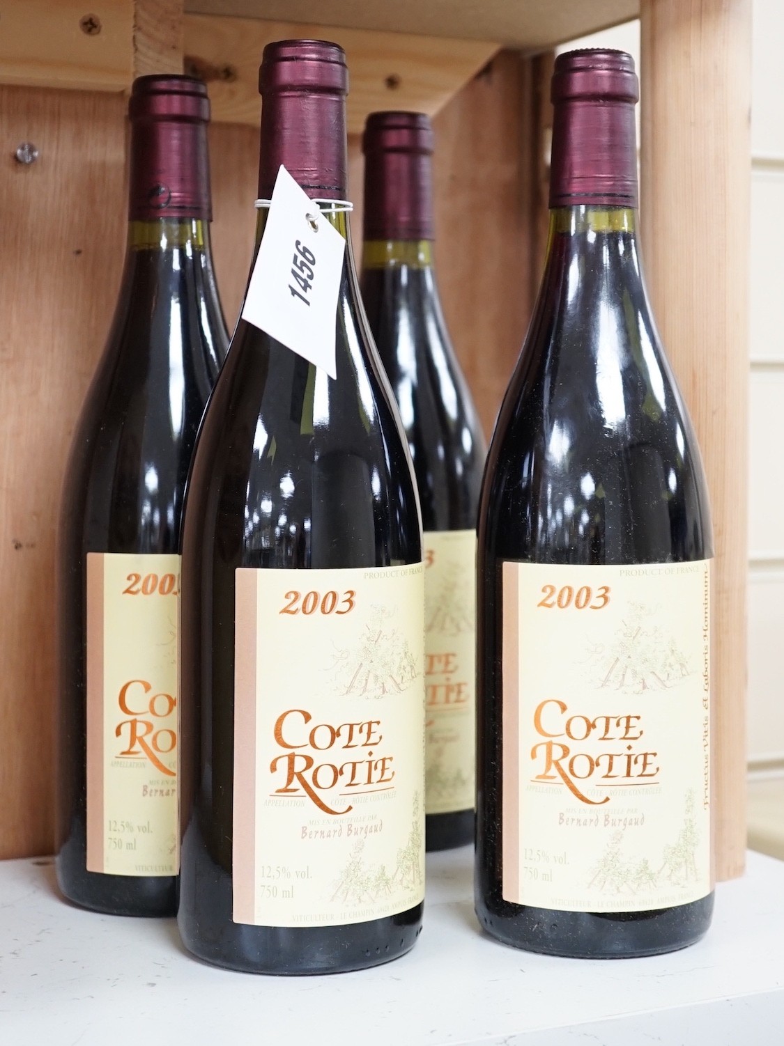Four bottles of Cote Rotie 2003